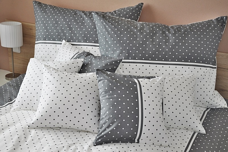 Krepové povlečení vario šedé