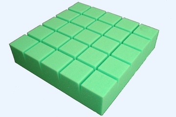 Antidekubitní sedák 45x45x10 zelený proužek