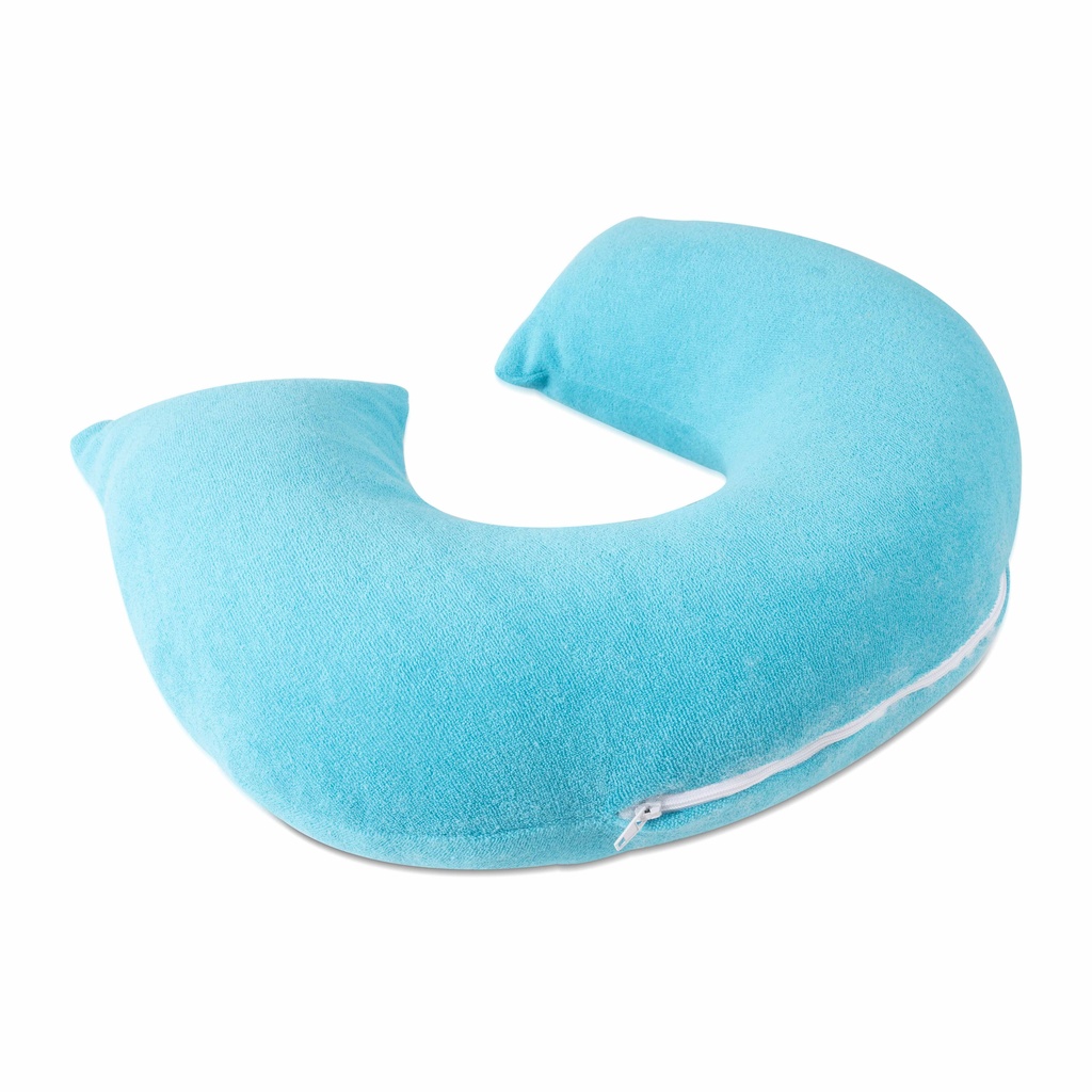 Optimum polštář podkova 40x47 modrá