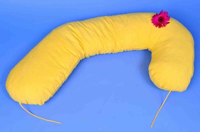 Elefant kojící polštář 190x30 žlutý