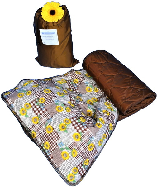 Profesional plážová podložka 70x190 hnědá