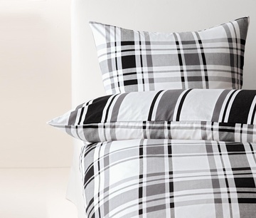 Optimum povlečení 70x90 + 140x200 bílo černé