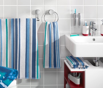 Optimum osuška 70x140 cm  modro bílá