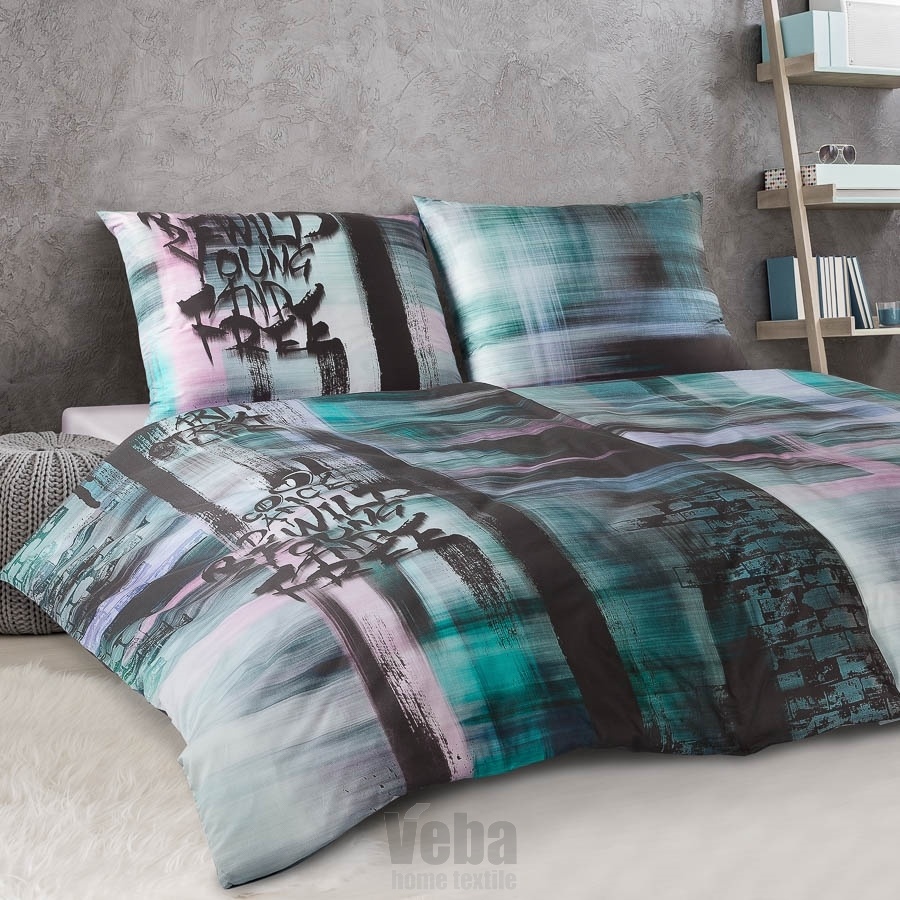 Saténové povlečení Graffiti